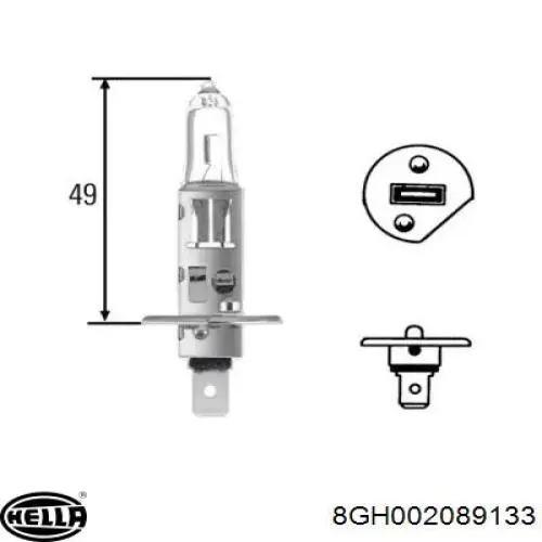 Лампочка галогенна HELLA 8GH002089133 ціна, від 2.03 USD