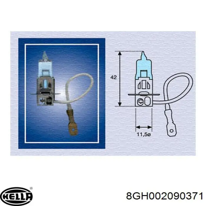 Лампочка галогенна HELLA 8GH002090371 ціна, від 1.73 USD