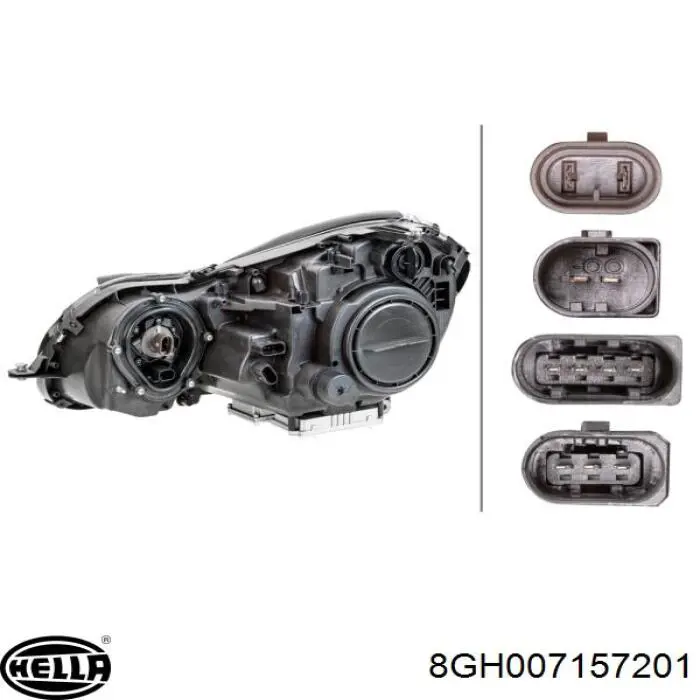 8GH007157201 HELLA Лампочка галогенна