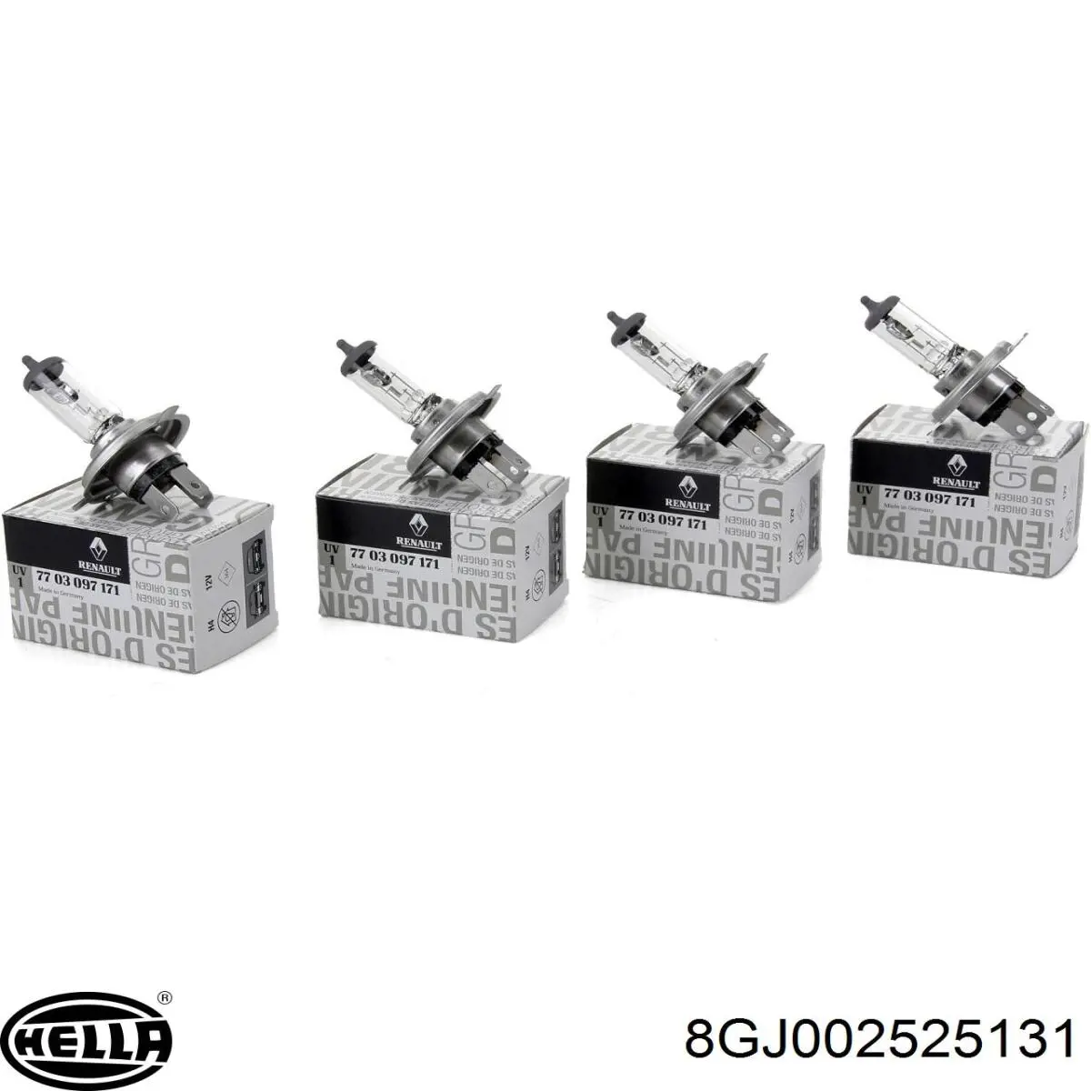 8GJ002525131 HELLA Лампочка галогенна