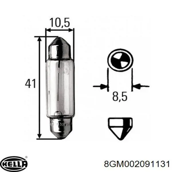 9939053SX Stellox Лампа автомобільна
