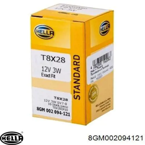 Лампи HELLA 8GM002094121 ціна, від 0.82 USD