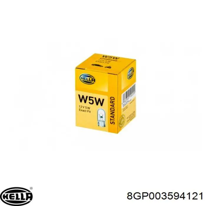 Купити 8GP003594121 HELLA Лампочка плафону освітлення салону/кабіни