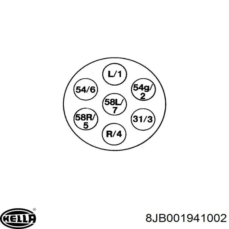Розетка причепа електрична HELLA 8JB001941002 ціна, від 5.66 USD