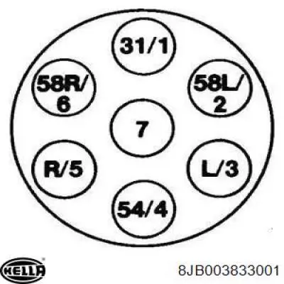RD699916 Rider Розетка причепа електрична
