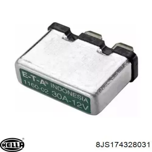 Запобіжник HELLA 8JS174328031 ціна, від 1.41 USD
