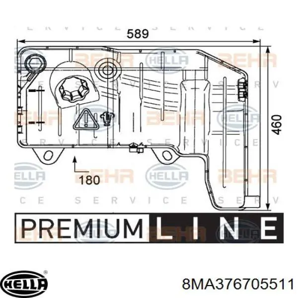 Бачок системи охолодження CRT55000P Mahle Original