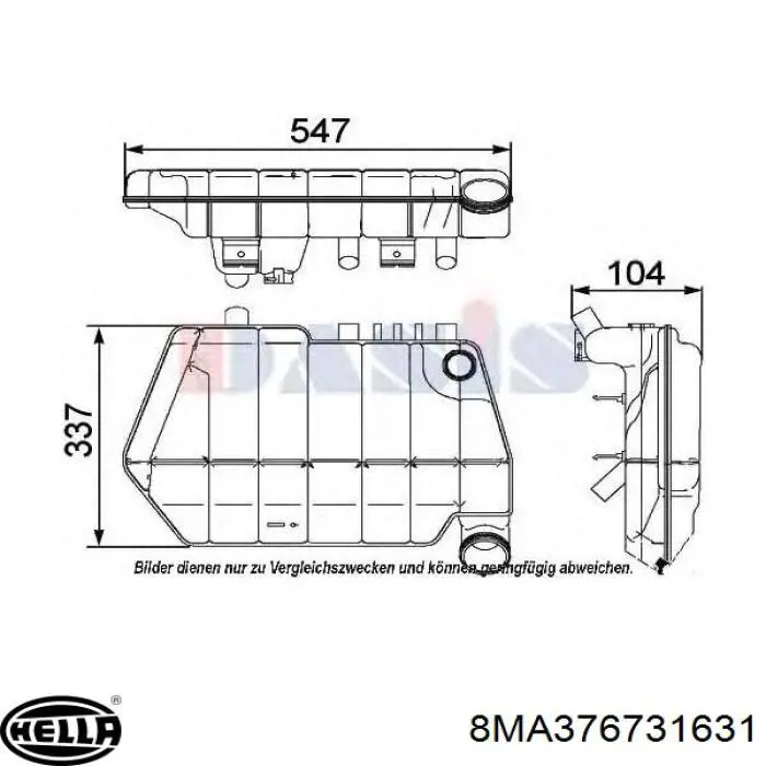Бачок розширювальний Mahle Original CRT67000S