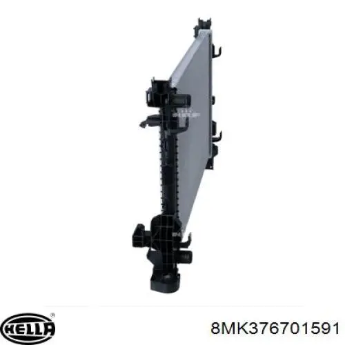 8MK376701591 HELLA Радіатор охолодження двигуна