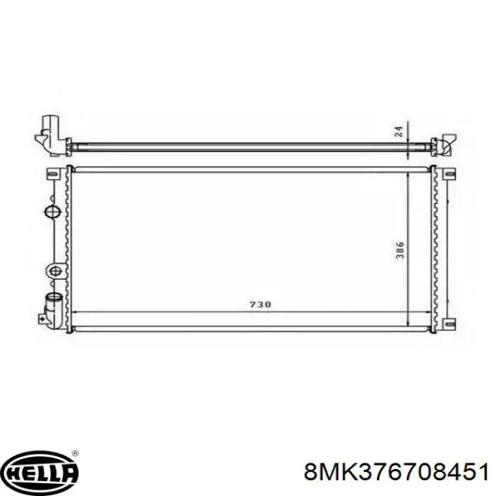 Купити 8660006123 Renault (RVI) Радіатор двигуна