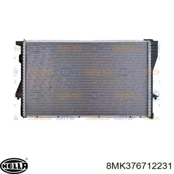 8MK376712231 HELLA Радіатор охолодження двигуна