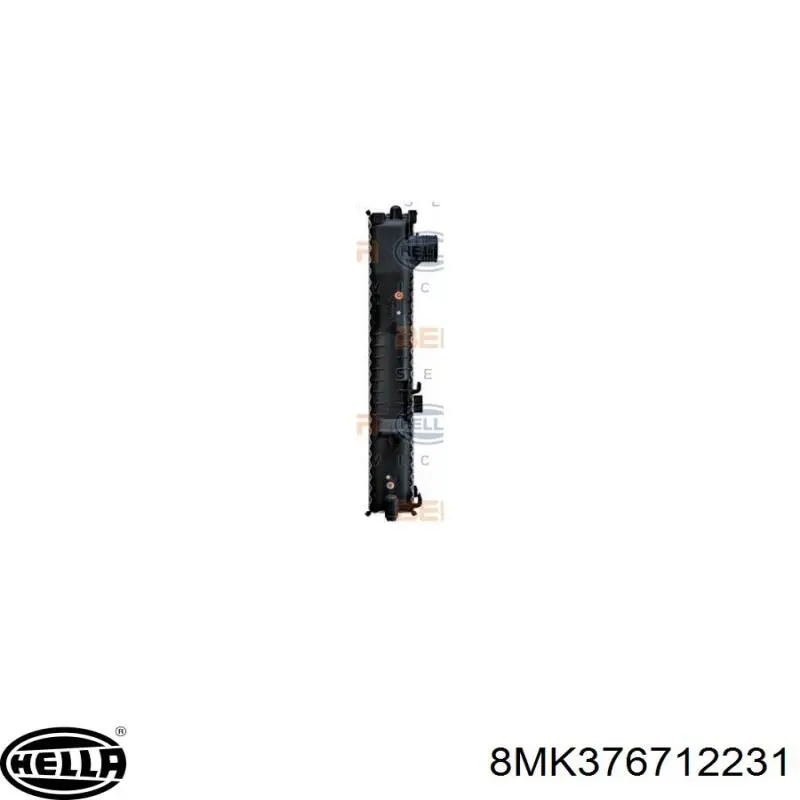 Купити 8MK376712231 HELLA Радіатор двигуна