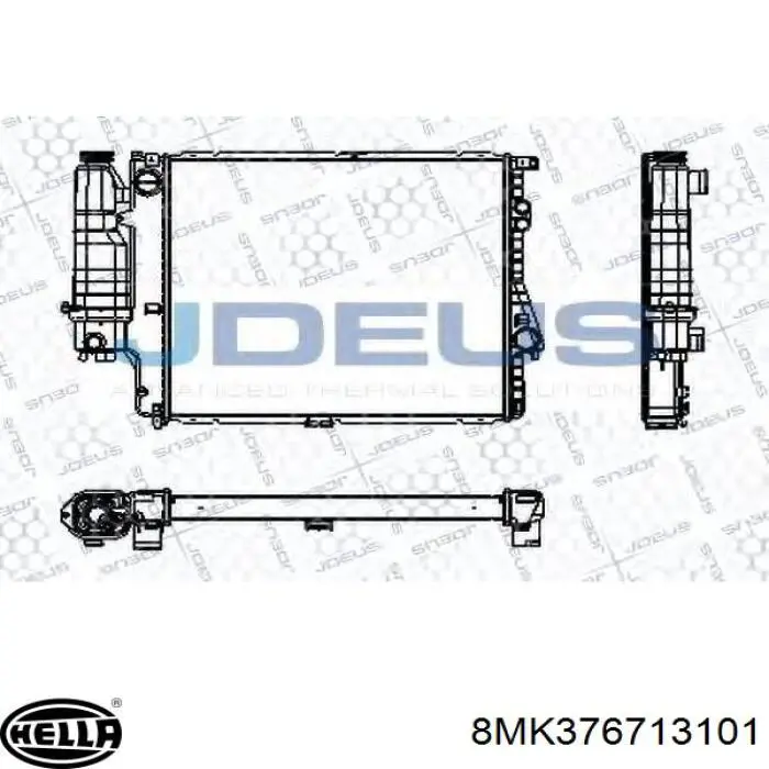 Купити 8MK376713101 HELLA Радіатор двигуна