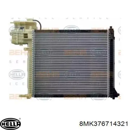 Радіатор 8MK376714321 HELLA