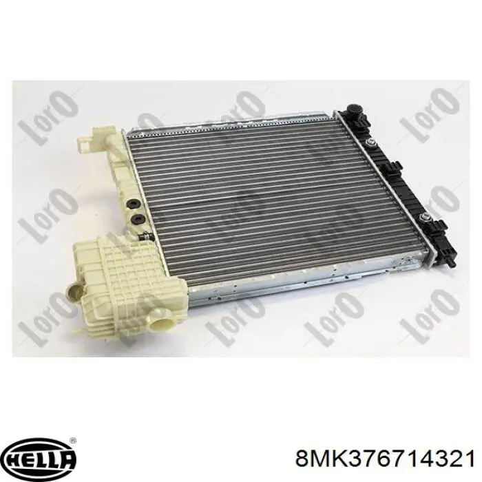 8MK376714321 HELLA Радіатор охолодження двигуна