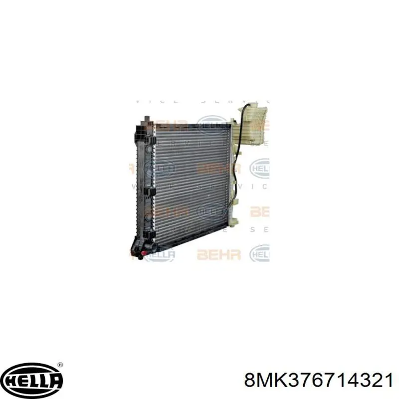 Купити 8MK376714321 HELLA Радіатор двигуна