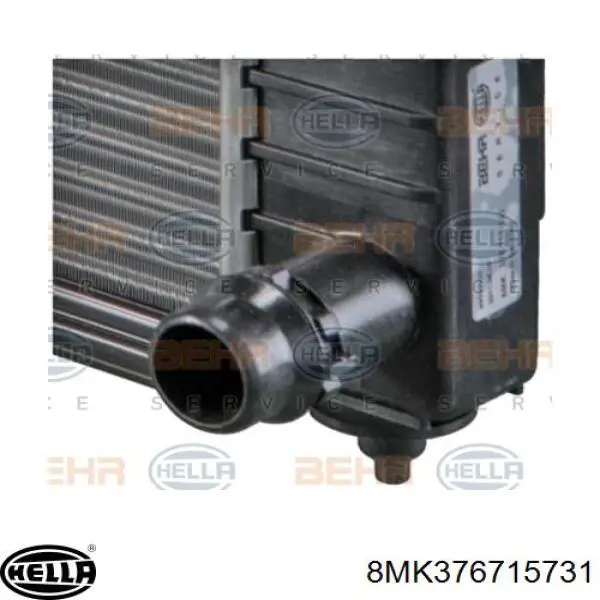 Радіатор охолодження HELLA 8MK376715731