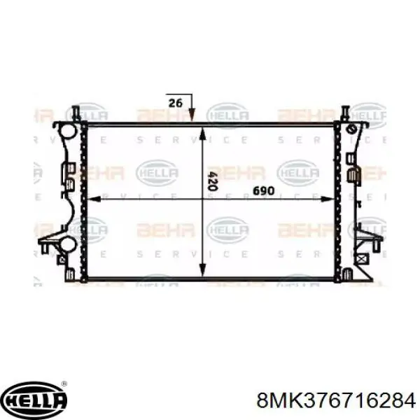 Купити R20059 Sato Tech Радіатор двигуна