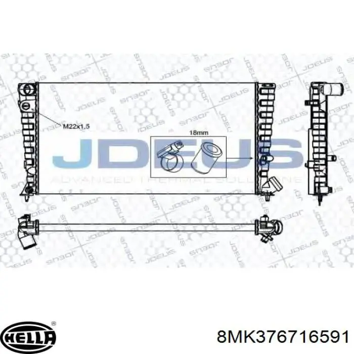 Радіатор основний Polcar 2350084 ціна, від 42.33 USD