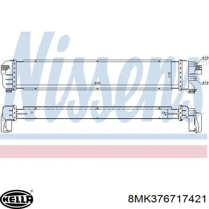 Купити A2035000100 Mercedes Радіатор двигуна