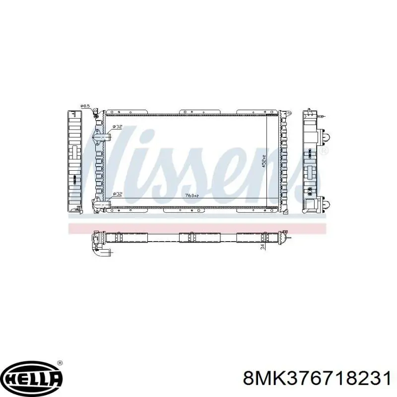 Радіатор основний Renault (RVI) 9161436 ціна, від 135.99 USD