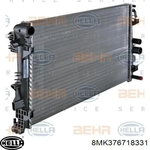 Радіатор охолодження Opel 1300258