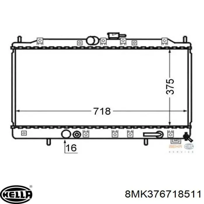 Радіатор основний Koyorad FP48A561KY ціна, від 97.64 USD
