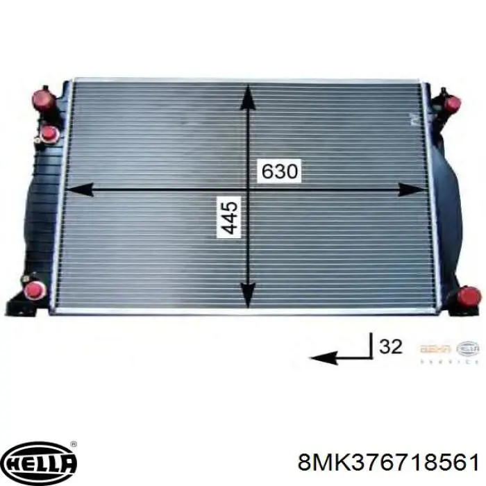 Купити CR550000P Mahle Original Радіатор охолодження, додатковий