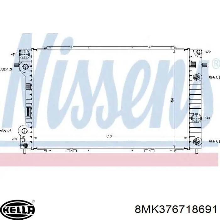 Радіатор основний Opel 6302004 ціна, від 155.88 USD
