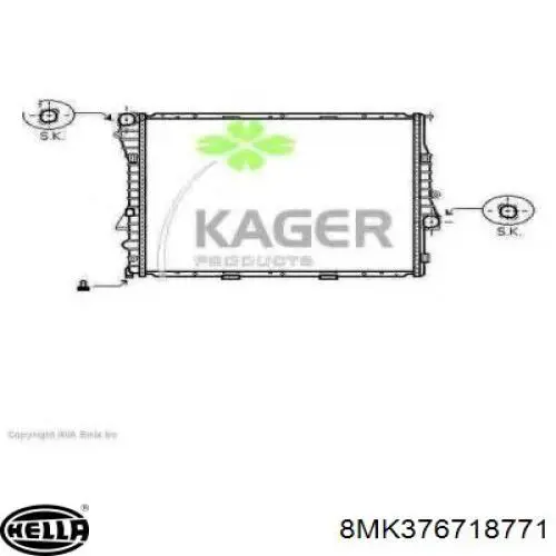 Купити 734896 VALEO Радіатор двигуна