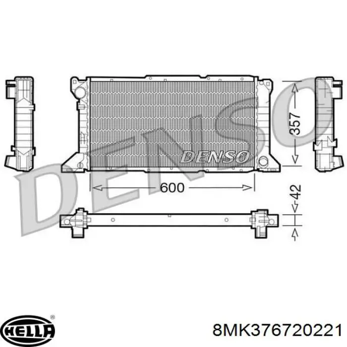 Радіатор охолодження Ford 7045714