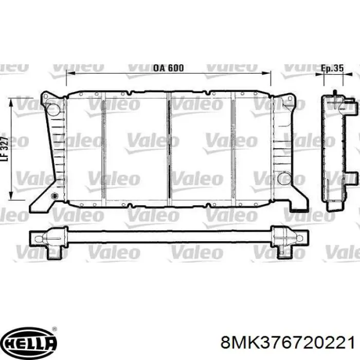 7045714 Ford Радіатор охолодження двигуна