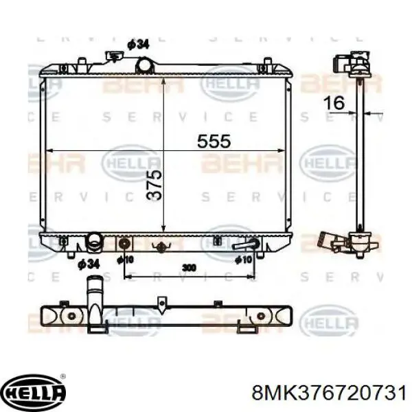 Купити 1770060B22 Suzuki Радіатор двигуна
