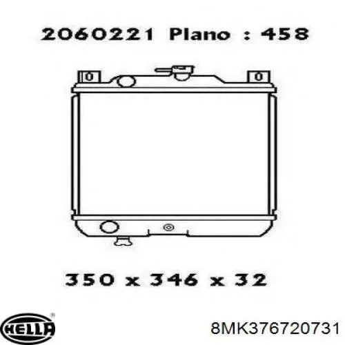 Купити 7422081 Polcar Радіатор двигуна