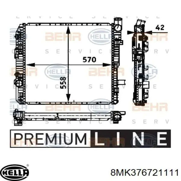 Радіатор основний Mercedes A6685000102 ціна, від 151.87 USD