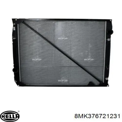 Купити 8MK376721231 HELLA Радіатор двигуна