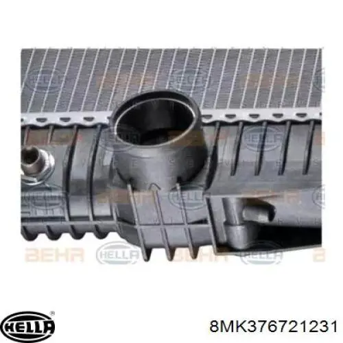 8MK376721231 HELLA Радіатор охолодження двигуна