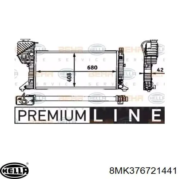 Радіатор основний Depo/Loro/Abakus 0540170006 ціна, від 99.34 USD