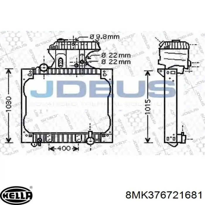 Радіатор основний Luzar LRC1281 ціна, від 496.90 USD
