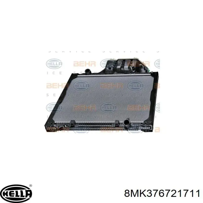 Купити 8MK376721711 HELLA Радіатор двигуна