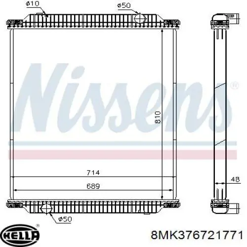Радіатор 67257 Nissens
