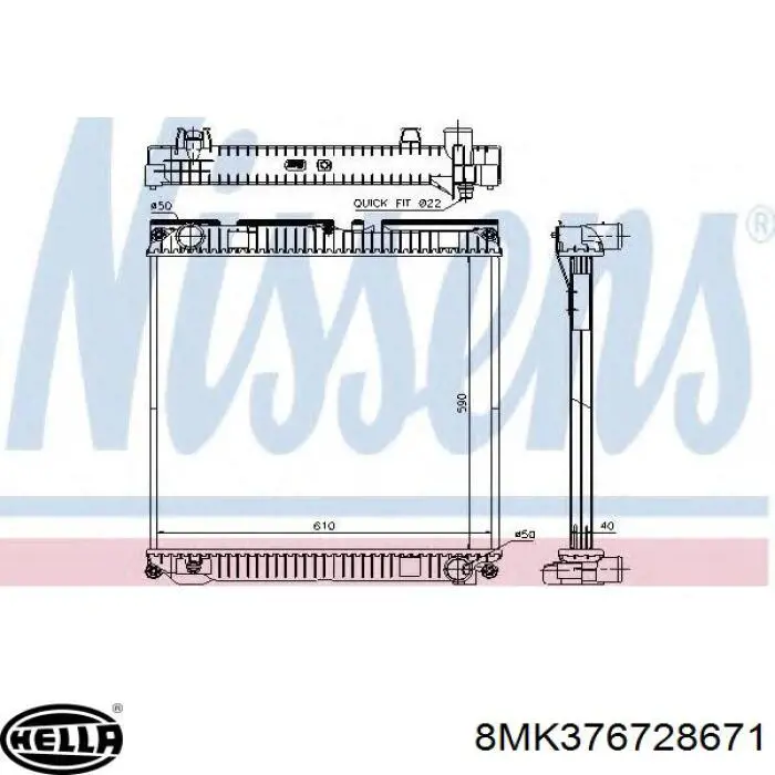 Радіатор основний MAN 81061016492 ціна, від 316.08 USD