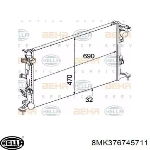 Купити 214100007R Renault (RVI) Радіатор двигуна