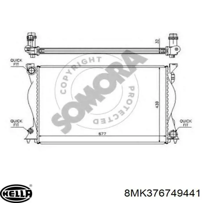 Радіатор основний AVA FP12A79AV ціна, від 122.59 USD