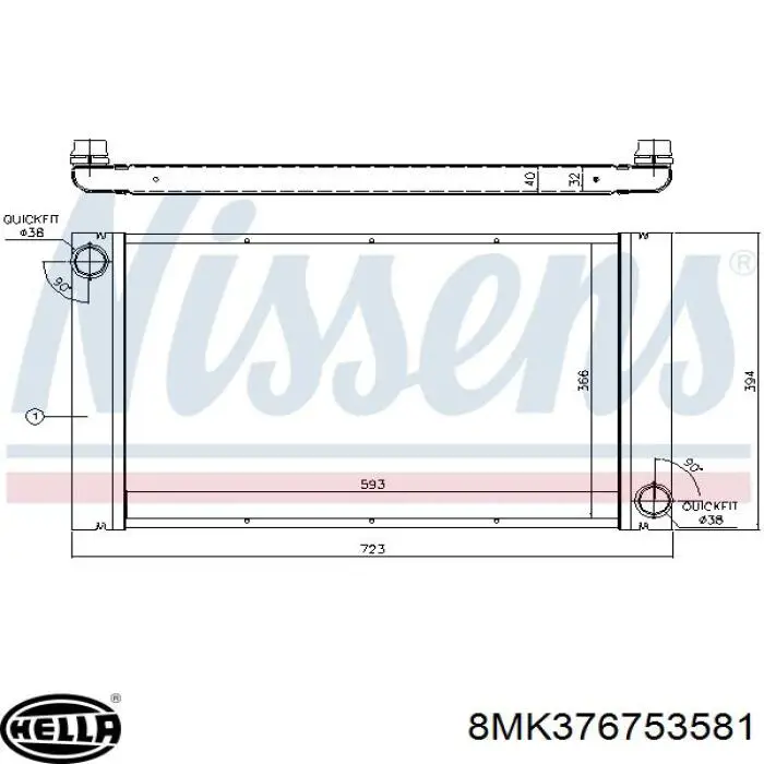 CR1066000P Mahle Original Радіатор охолодження двигуна