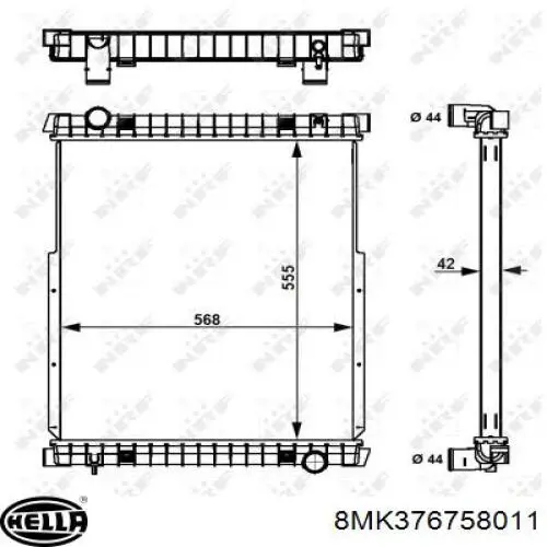 Радіатор основний Perfekt Cooling 721IV054701 ціна, від 164.67 USD