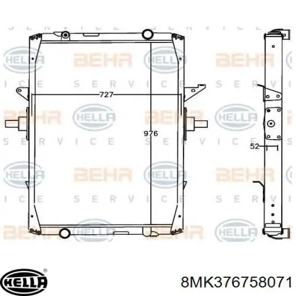 Радіатор основний Renault (RVI) 5010514435 ціна, від 313.85 USD