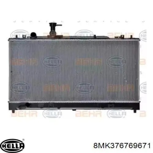 Радіатор 8MK376769671 HELLA