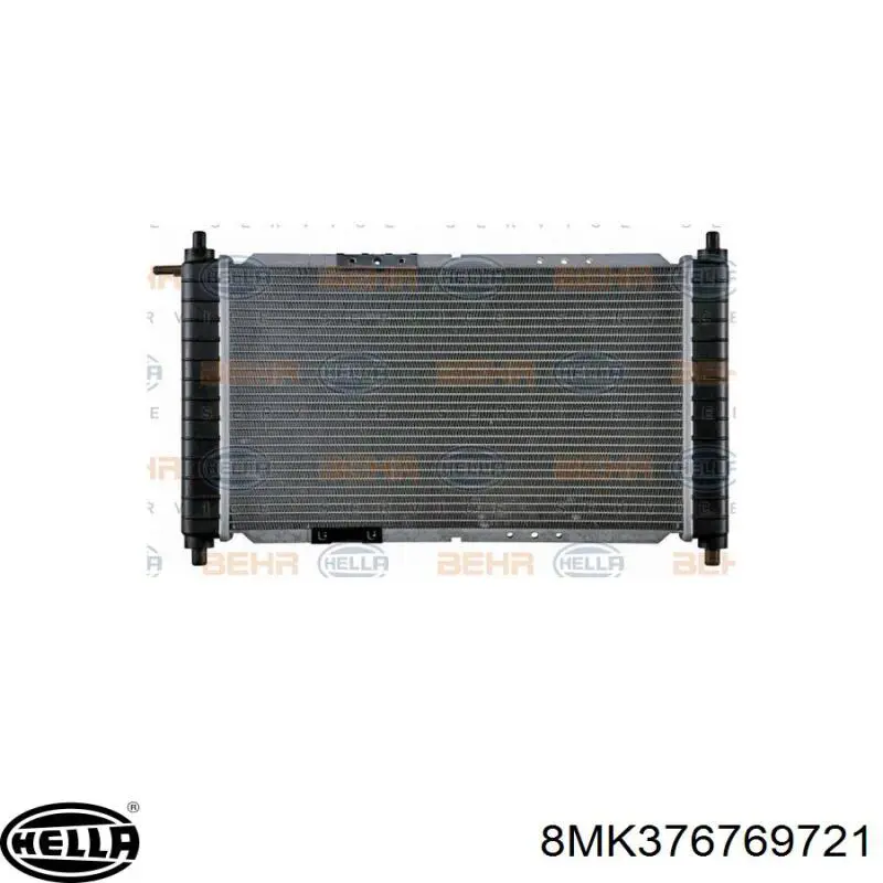 8MK376769721 HELLA Радіатор охолодження двигуна
