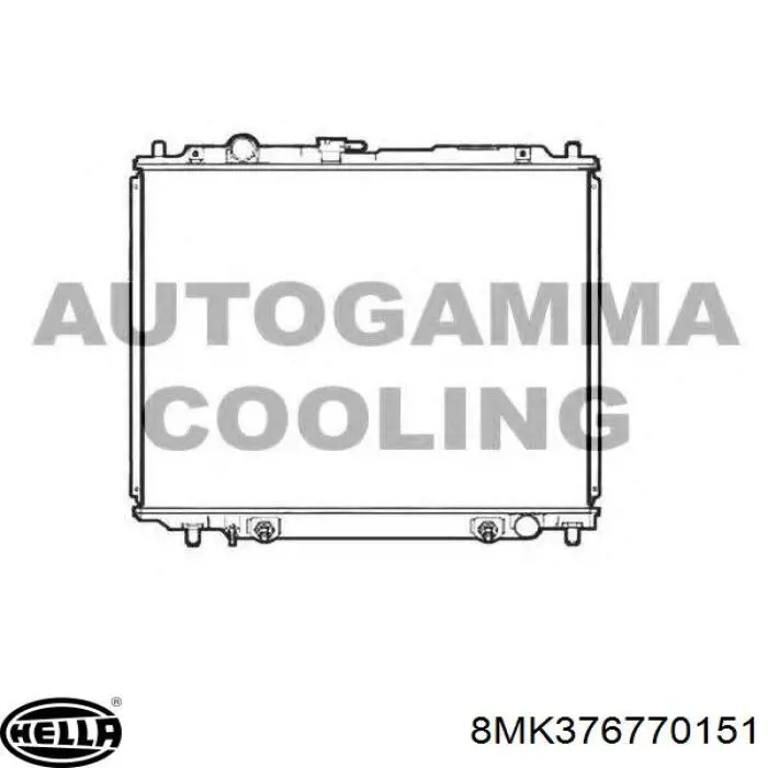 Радіатор охолодження двигуна MB890954 Mitsubishi